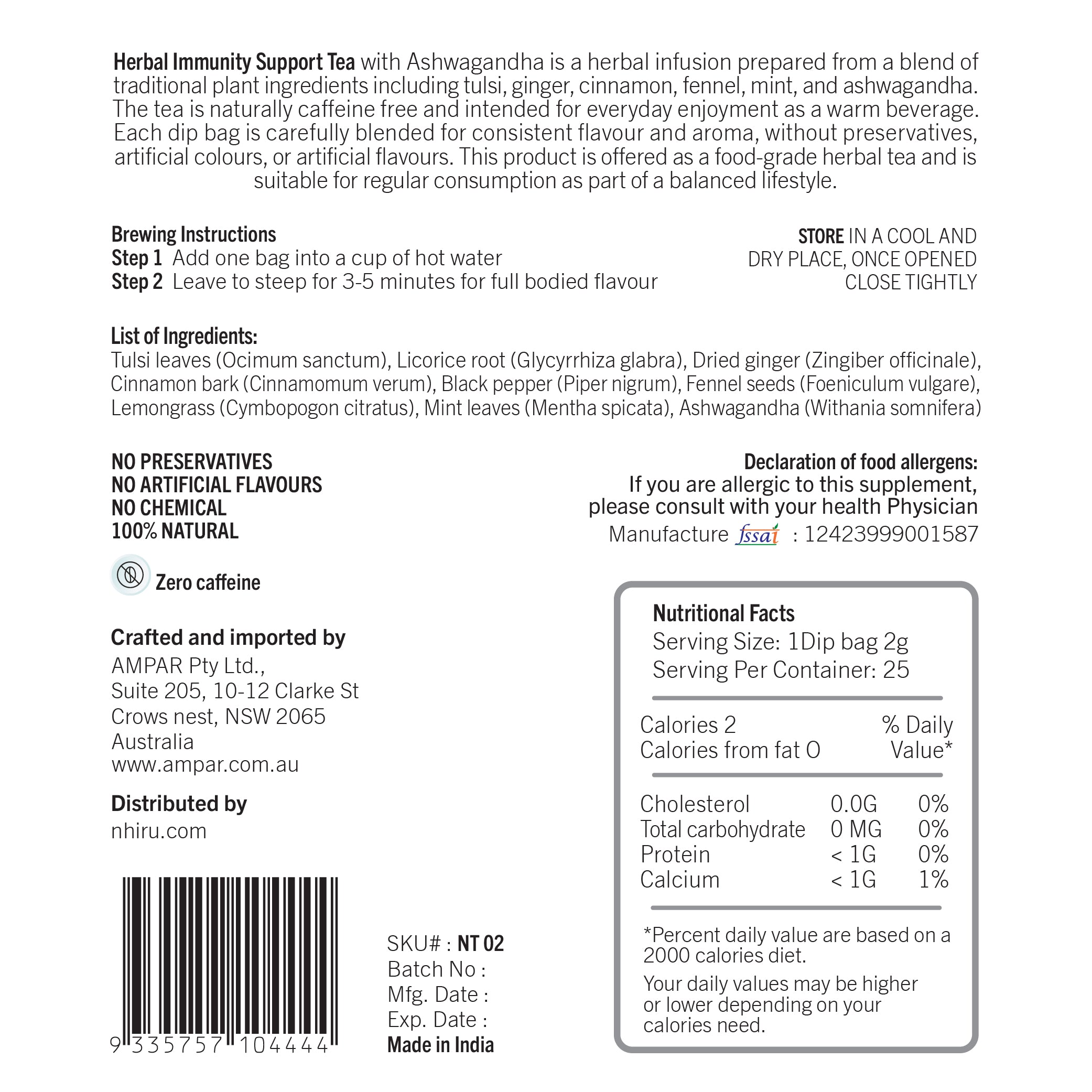 Herbal Immunity Support Tea