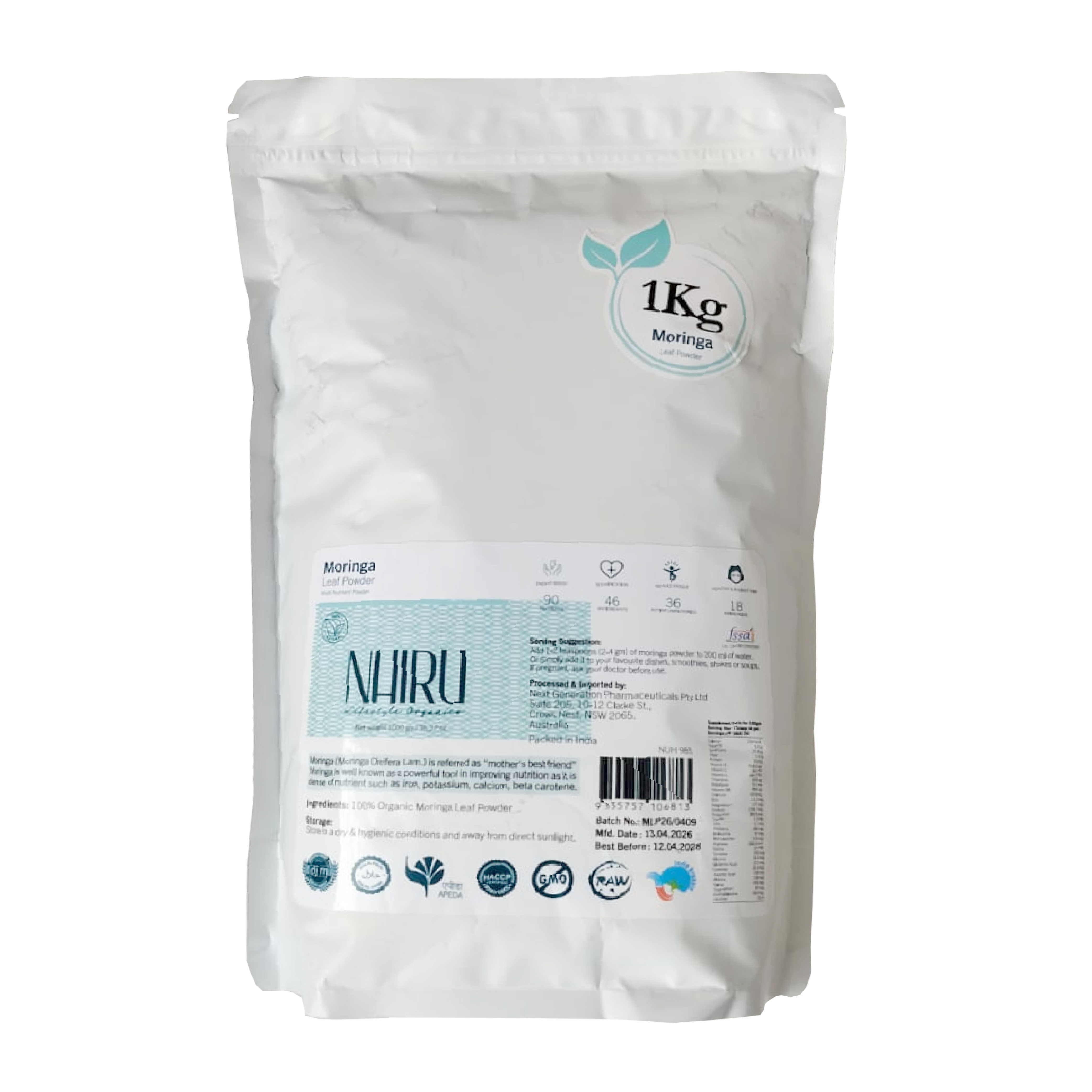 Moringa Powder 1Kg Family pack